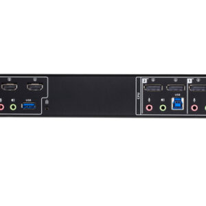 ATEN Matriz de vídeo en formato compacto KVM DisplayPort 4K dual display de 2 puertos con Boundless Switching