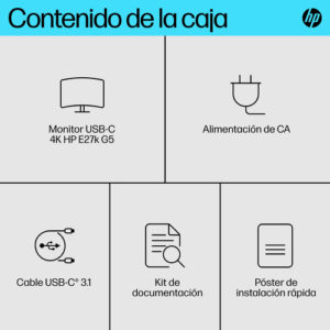 HP E27k G5 4K USB-C Monitor