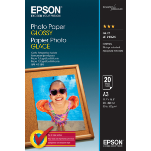 Epson Photo Paper Glossy - A3 - 20 Hojas