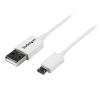 StarTech.com Cable Adaptador 1m USB A Macho a Micro USB B Macho para Teléfono Móvil Smartphone - Blanco StarTech.com Cable Adaptador 1m USB A Macho a Micro USB B Macho para Teléfono Móvil Smartphone - Blanco