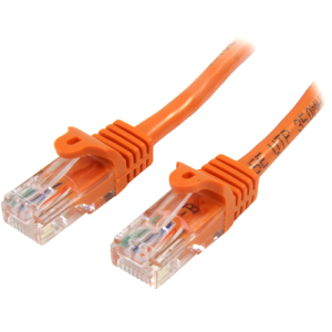 StarTech.com Cable de 3m Naranja de Red Fast Ethernet Cat5e RJ45 sin Enganche - Cable Patch Snagless