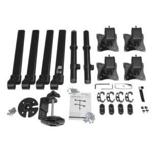 StarTech.com Brazo de Escritorio para 4 Monitores 2x2 de hasta 27" con Montaje VESA- Soporte Ergonómico con Mástil, Articulado y Altura Ajustable - Inclinación/Giro/Rotación - Abrazadera/Ojal StarTech.com Brazo de Escritorio para 4 Monitores 2x2 de hasta 27" con Montaje VESA- Soporte Ergonómico con Mástil, Articulado y Altura Ajustable - Inclinación/Giro/Rotación - Abrazadera/Ojal