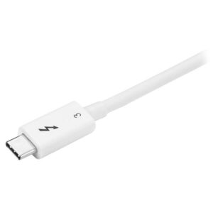 5m Thunderbolt 3 Blanco - Cable Compatible con USB-C y DisplayPort - USB Tipo C