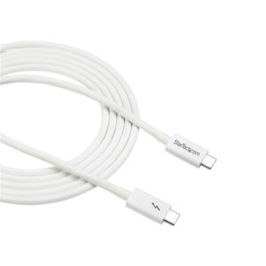 StarTech.com Cable de 2m Thunderbolt 3 Blanco - Cable Compatible con USB-C y DisplayPort - USB Tipo C StarTech.com Cable de 2m Thunderbolt 3 Blanco - Cable Compatible con USB-C y DisplayPort - USB Tipo C
