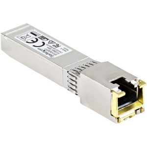 StarTech.com Módulo Transceptor SFP+ Compatible con MSA sin Codificar – 10GBASE-T – SFP a RJ45 Cat6 / Cat5e – SFP+ Ethernet Gigabit de 10Gb – RJ45 – 30m