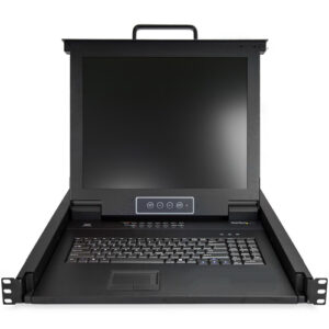 StarTech.com Consola KVM de 16 Puertos para Montaje en Rack con Cables de 1,8m - Teclado QWERTY - Conmutador KVM integrado con monitor LCD de 17" - Switch KVM LCD 1U - OSD - 50000 MTBF