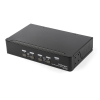StarTech.com Switch Conmutador KVM de 4 Puertos DisplayPort - 4K 60Hz - para Una Pantalla - Switch KVM de 4 Puertos DP 1.2 con Hub Ladrón USB 2.0 y Audio - Dell