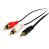 StarTech.com Cable de 1,8m de Audio Estéreo - 3,5mm a 2x RCA StarTech.com Cable de 1