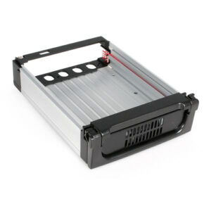 StarTech.com Rack Móvil Aluminio Reforzado Disco Duro HDD SATA 3,5" Pulgadas con Bandeja Bahía 5,25"