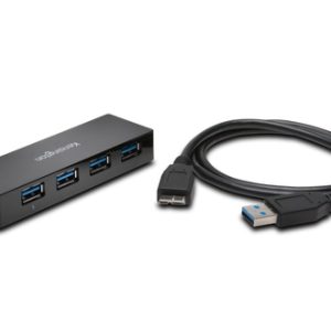 Alternative view of Kensington Cargador y hub USB 3.0 de cuatro puertos UH4000C