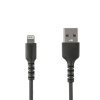 StarTech.com Cable Resistente USB-A a Lightning de 2 m Negro - Cable de Alimentación y Sincronización USB Tipo A a Lightning con Fibra de Aramida Robusta - Con Certificación MFi de Apple - iPad/iPhone 12 StarTech.com Cable Resistente USB-A a Lightning de 2 m Negro - Cable de Alimentación y Sincronización USB Tipo A a Lightning con Fibra de Aramida Robusta - Con Certificación MFi de Apple - iPad/iPhone 12
