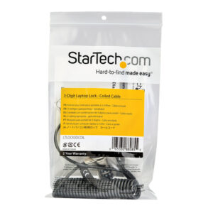 StarTech.com Cable de Seguridad con Combinación para Ordenador Portátil- con Cable Auto Enrrollable - Combinación de 3 Dígitos StarTech.com Cable de Seguridad con Combinación para Ordenador Portátil- con Cable Auto Enrrollable - Combinación de 3 Dígitos