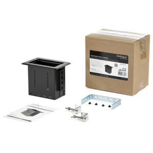 StarTech.com BEZ4MOD organizador de cables Escritorio Caja de cables Negro 1 pieza(s)