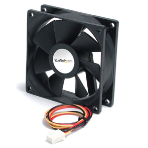StarTech.com High Air Flow 9.25 cm Dual Ball Bearing Case Fan with TX3 Connector Carcasa del ordenador Ventilador Negro