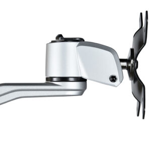 StarTech.com Brazo Articulado Prémium para Dos Monitores de hasta 30" - Soporte VESA de Altura Ajustable - Montaje Mordaza/Ojal en Escritorio - con Rotación, Inclinación y Giro - Plata