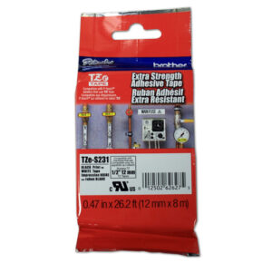 Alternative view of Brother TZeS231 cinta para impresora de etiquetas Negro sobre blanco TZ