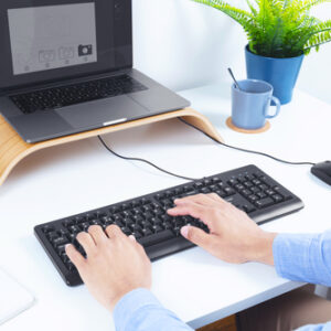 Alternative view of Trust Primo teclado USB Portugués Negro