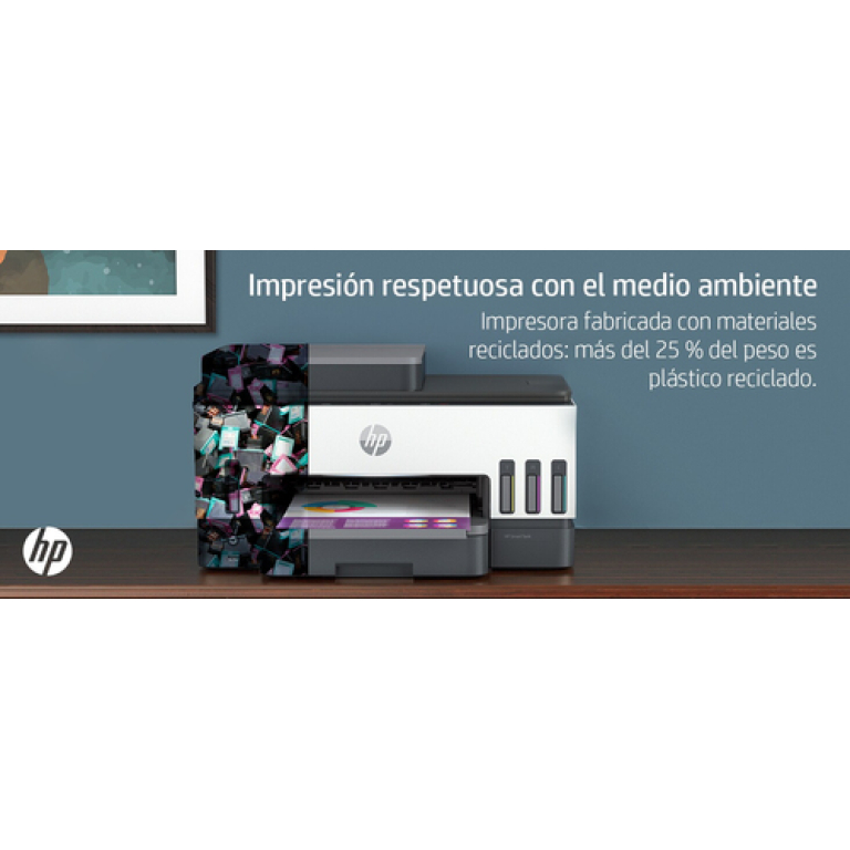 HP Smart Tank Impresora multifunción 7605, Color, Impresora para Home y Home Office, Impresión, copia, escaneado, fax, AAD y conexión inalámbrica, AAD de 35 hojas; Escanear a PDF; Impresión a doble cara