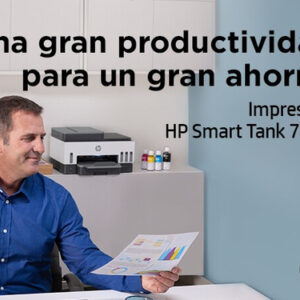 HP Smart Tank Impresora multifunción 7605, Color, Impresora para Home y Home Office, Impresión, copia, escaneado, fax, AAD y conexión inalámbrica, AAD de 35 hojas; Escanear a PDF; Impresión a doble cara