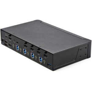 StarTech.com Switch Conmutador KVM de 4 Puertos HDMI 2.0 4K para 1 Monitor - Vídeo de 4K y 60Hz Ultra HD - HDR - Hub Ladrón USB 3.0 de 2 Puertos y 4 Puertos USB 2.0 HID - Audio - HotKey - TAA