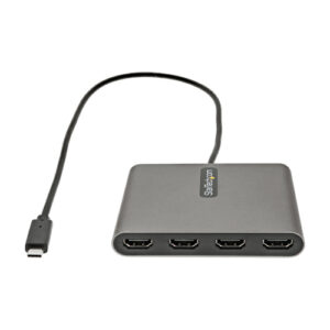 StarTech.com Adaptador USB-C a 4 Puertos HDMI - Tarjeta Gráfica y de Vídeo Externa - Dongle Llave USB Tipo C a 4x HDMI - 1080p a 60Hz - Conversor Multimonitor USB a HDMI - Solo para Windows StarTech.com Adaptador USB-C a 4 Puertos HDMI - Tarjeta Gráfica y de Vídeo Externa - Dongle Llave USB Tipo C a 4x HDMI - 1080p a 60Hz - Conversor Multimonitor USB a HDMI - Solo para Windows