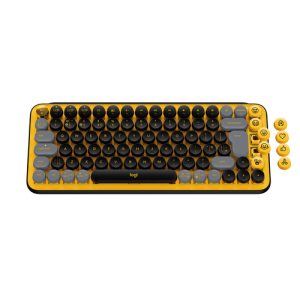 Logitech POP Keys Wireless Mechanical Keyboard With Emoji Keys teclado RF Wireless + Bluetooth AZERTY Francés Negro
