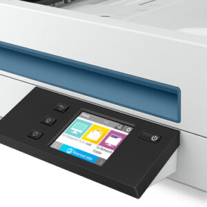 HP Scanjet Pro N4600 fnw1 Escáner de superficie plana y alimentador automático de documentos (ADF) 1200 x 1200 DPI A5 Blanco