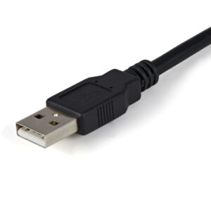 StarTech.com Cable 1,8m USB a 2 Puertos Serie Serial RS232 DB9 Retención del Puerto de Asignación COM