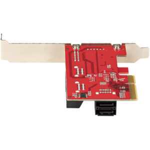 StarTech.com Tarjeta PCIe SATA - Tarjeta Controladora PCI Express de 6 Puertos SATA - 6Gbps - con Bracket de Perfil Bajo - con Conectores SATA Apilados - ASM1166 sin RAID