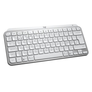 Logitech MX Keys Mini for Business teclado RF Wireless + Bluetooth QWERTY Nórdico Aluminio, Blanco