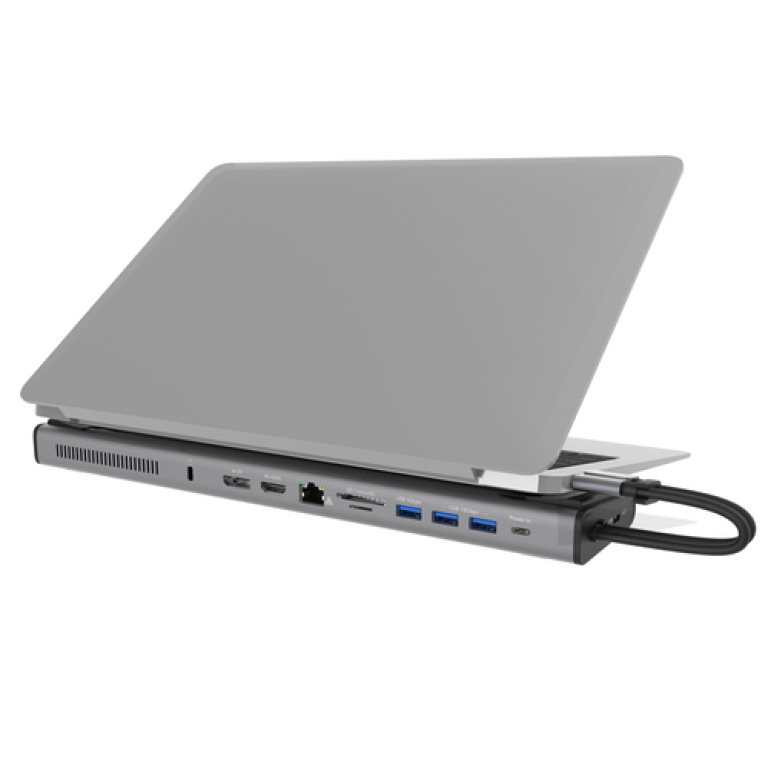 j5create JCD552-N Estación de acoplamiento de pantalla triple USB-C® con adaptador PD de 100 W - UE