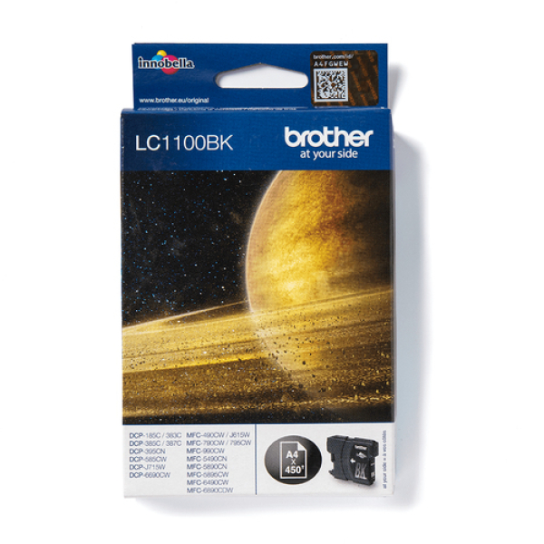 Brother LC1100BK cartucho de tinta 1 pieza(s) Original Negro