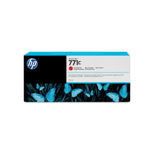 HP Cartucho de tinta DesignJet 771C rojo cromático de 775 ml