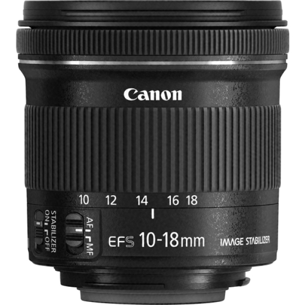 Reacondicionado | Canon EF-S 10-18mm f/4.5-5.6 IS STM SLR Objetivo ultra ancho Negro