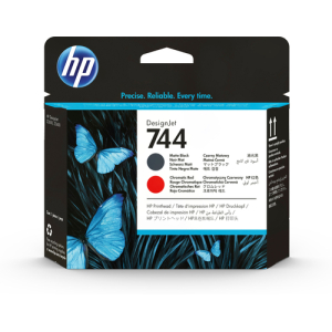 HP Cabezal de impresión DesignJet 744 negro mate/rojo cromático