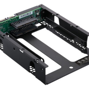 QNAP QDA-A2AR caja para disco duro externo Carcasa de disco duro/SSD Negro 2.5"