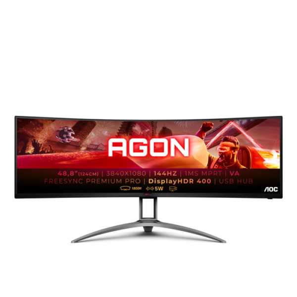 AOC AG493QCX LED display 124 cm (48.8") 3840 x 1080 Pixeles Negro