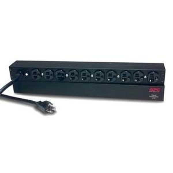 APC Rack PDU, Basic, 1U, 20A, 120V unidad de distribución de energía (PDU) Negro