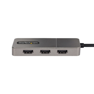 StarTech.com Hub MST USB-C a 3 Puertos HDMI - Adaptador USB Tipo C a HDMI Triple hasta 4K de 60Hz con DP 1.4 de Modo Alt DSC HDR - Divisor USB C a HDMI - Cable de 30cm - Solo Windows