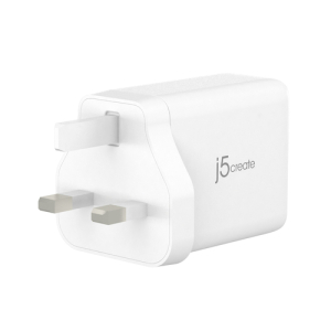 j5create JUP3365F-FN Cargador USB-C® de 65W GaN de 3 puertos - UK