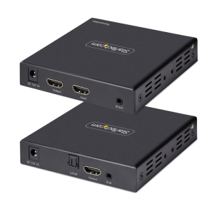 Alternative view of StarTech.com Extensor Alargador HDMI 4K por Cable CAT5/CAT6 Ethernet - Extensor de Vídeo 4K 60Hz HDR hasta 70m - Salida de Audio S/PDIF - Juego Kit de Transmisor y Receptor HDMI