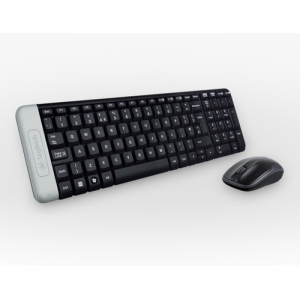 Reacondicionado | Logitech Wireless Combo MK220 teclado Ratón incluido USB Portugués Negro