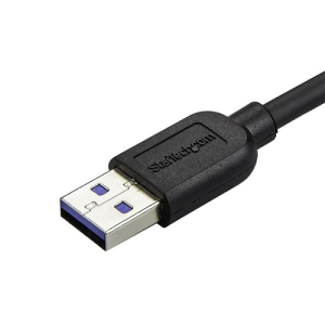 StarTech.com Cable delgado de 1m Micro USB 3.0 acodado a la izquierda a USB A StarTech.com Cable delgado de 1m Micro USB 3.0 acodado a la izquierda a USB A