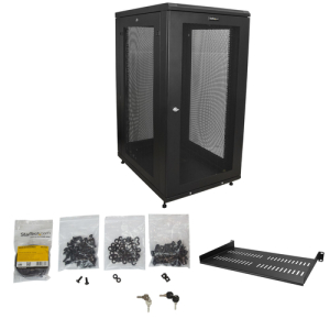 Reacondicionado | StarTech.com Armario Rack Servidores 24U con 4 Columnas de 19 Pulgadas - Profundidad Ajustable: 5cm a 76cm/2" a 30" - con Ruedas/Gestión de Cables/Estante 1U/Cierre/Puertas con Llave Reacondicionado | StarTech.com Armario Rack Servidores 24U con 4 Columnas de 19 Pulgadas - Profundidad Ajustable: 5cm a 76cm/2" a 30" - con Ruedas/Gestión de Cables/Estante 1U/Cierre/Puertas con Llave