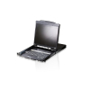 ATEN Consola LCD dual rail con switch KVM integrado VGA PS/2-USB de 16 puertos ATEN Consola LCD dual rail con switch KVM integrado VGA PS/2-USB de 16 puertos