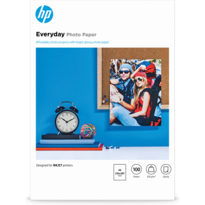 HP Papel fotográfico con brillo Everyday - 100 hojas/A4/210 x 297 mm