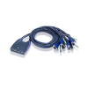 ATEN Switch KVM formato cable VGA/Audio USB de 4 puertos (0,9m y 1,2m) ATEN Switch KVM formato cable VGA/Audio USB de 4 puertos (0