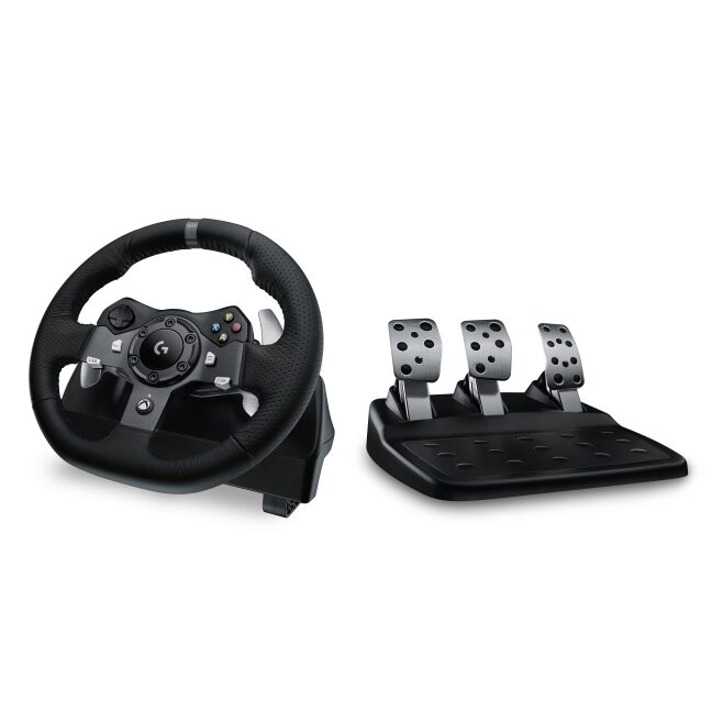 Logitech G920 Driving Force - Juego de volante y pedales - cableado - para Microsoft Xbox One