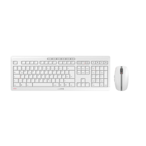 CHERRY Stream Desktop Recharge teclado Ratón incluido RF inalámbrico QWERTY Inglés Gris