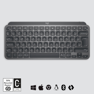 Logitech MX Keys Mini teclado RF Wireless + Bluetooth QWERTY Inglés Grafito